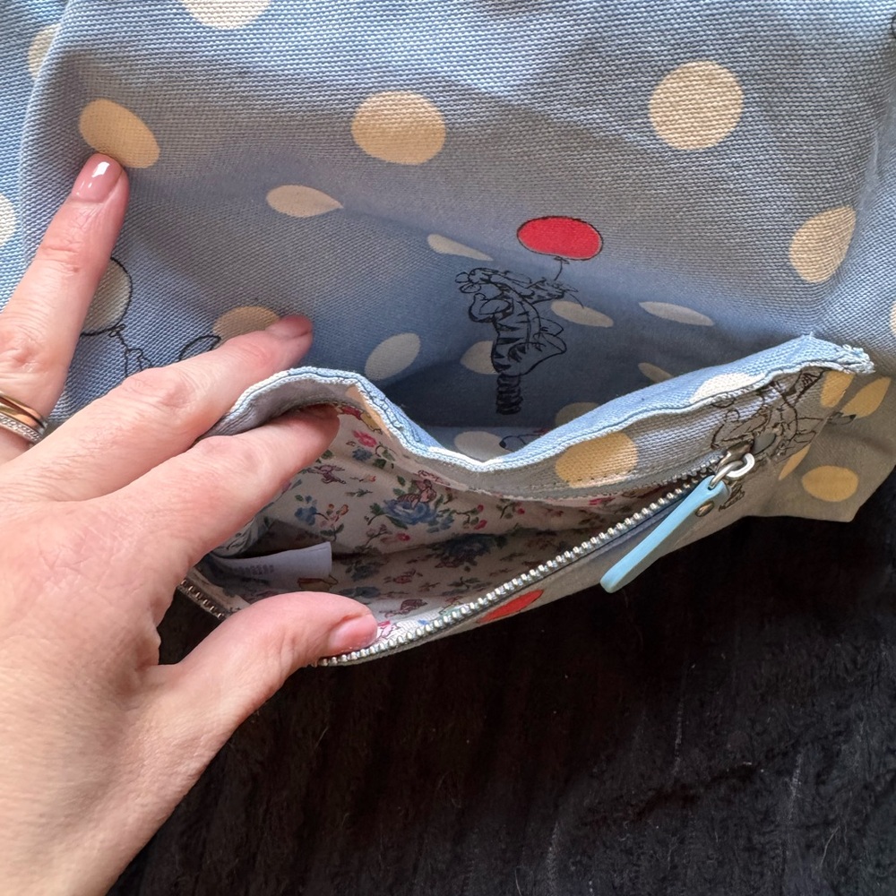 Cath Kidston Blue Polka Dot & Winnie the Pooh Tote Bag - Picture 5 of 5
